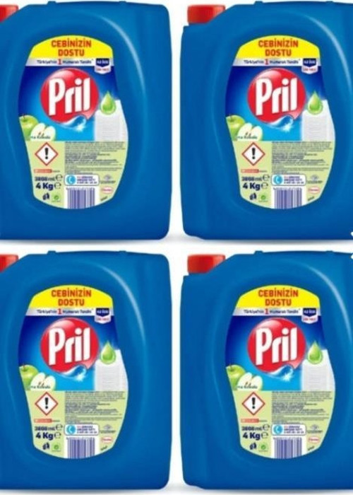 Sıvı Bulaşık Deterjanı Elma 4 Kg 4 Adet
