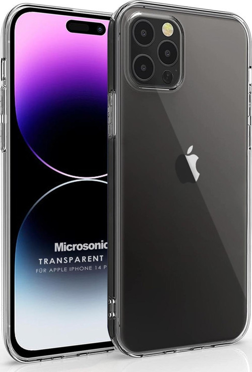 Apple iPhone 14 Pro Max Kılıf Transparent Soft Beyaz