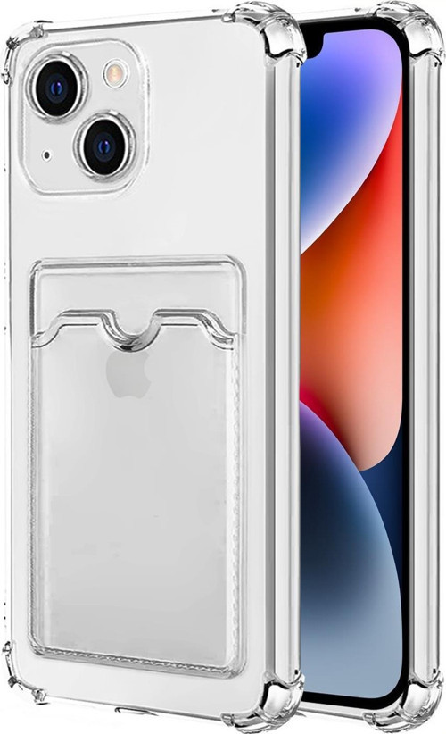 Apple iPhone 15 Card Slot Shock Kılıf Şeffaf