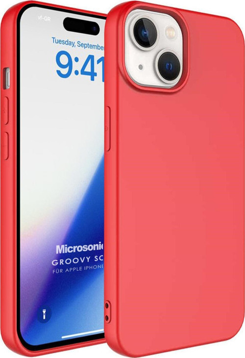 Apple iPhone 15 Kılıf Groovy Soft Kırmızı