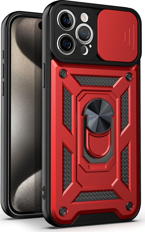 Apple iPhone 15 Pro Kılıf Impact Resistant Kırmızı