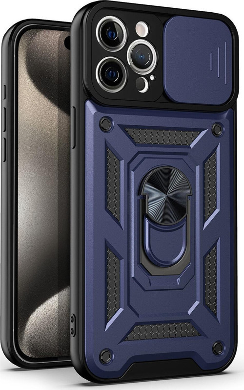 Apple iPhone 15 Pro Kılıf Impact Resistant Lacivert