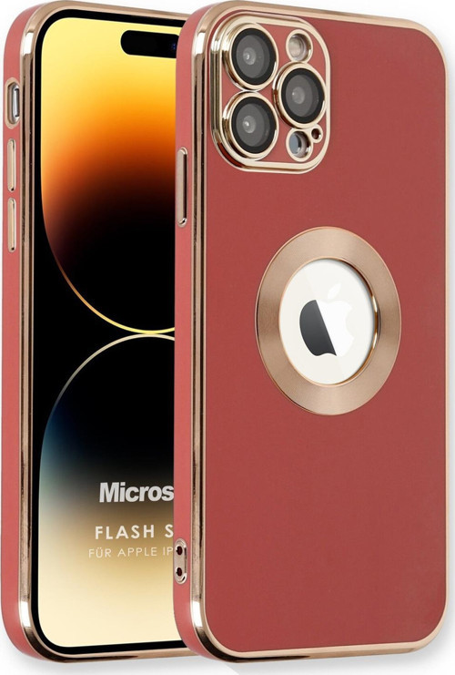 Apple iPhone 14 Pro Kılıf Flash Stamp Kırmızı
