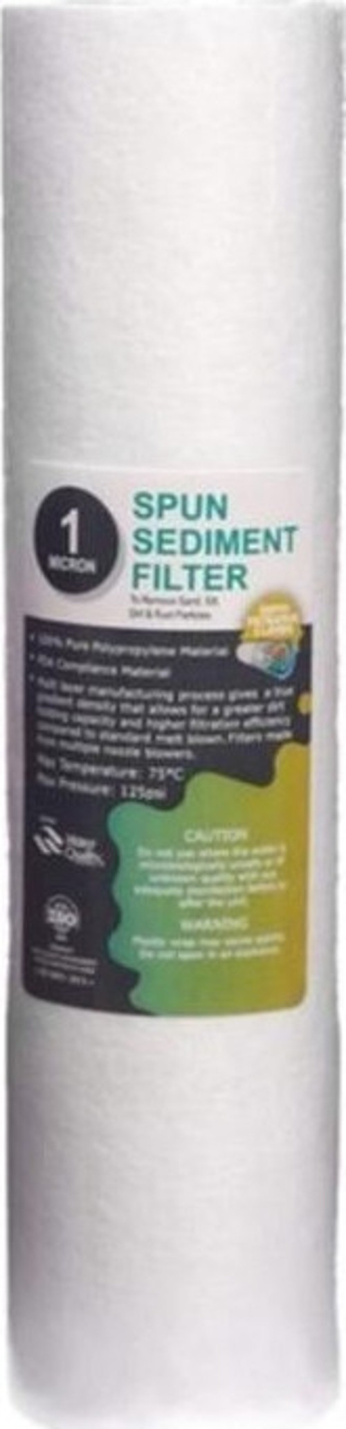 Su Arıtma Cihazı Filtresi 1 Mikron Sediment Spun Filtre A