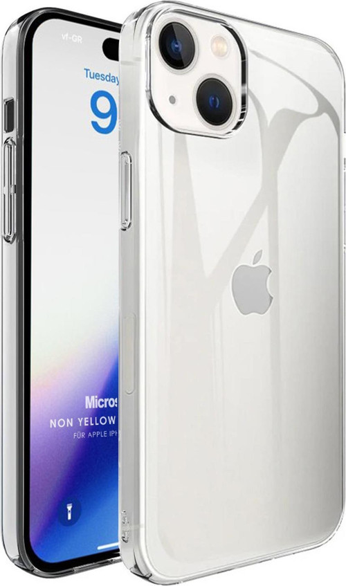 Apple iPhone 15 Kılıf Non Yellowing Crystal Clear Sararma Önleyici Kristal Şeffaf