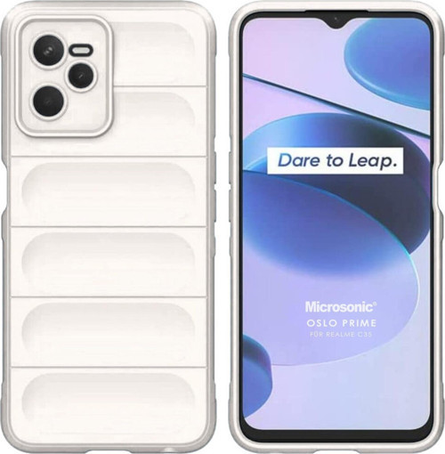 Realme C35 Kılıf Oslo Prime Beyaz