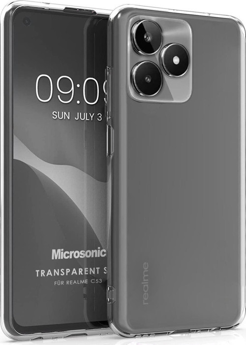 Realme C53 Kılıf Transparent Soft Şeffaf
