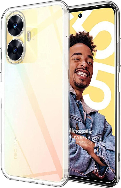 Realme C55 Kılıf Transparent Soft Şeffaf