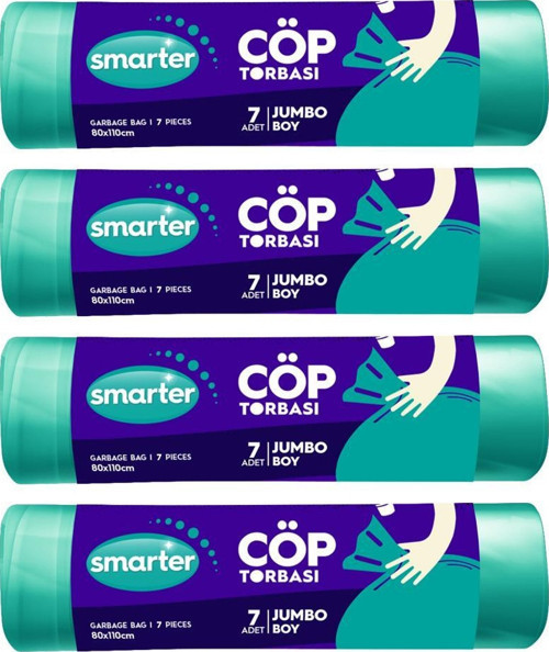 4 LÜ JUMBO BOY ÇÖP TORBASI 80x110cm ( ÇÖP POŞETİ )