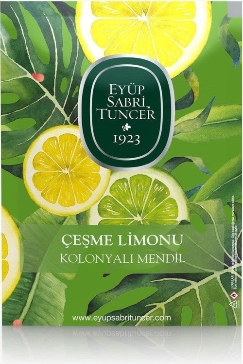 Kolanyalı Mendil Çeşme Limonu Kolonyalı (9,3 X 12,5) Doypack (50 Li Paket)