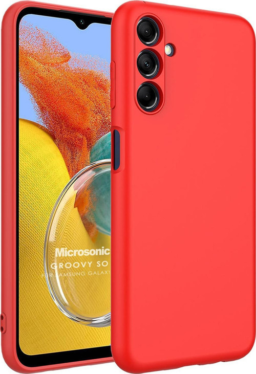 Samsung Galaxy M14 Kılıf Groovy Soft Kırmızı