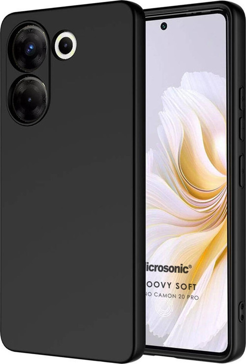 TECNO Camon 20 Kılıf Groovy Soft Siyah