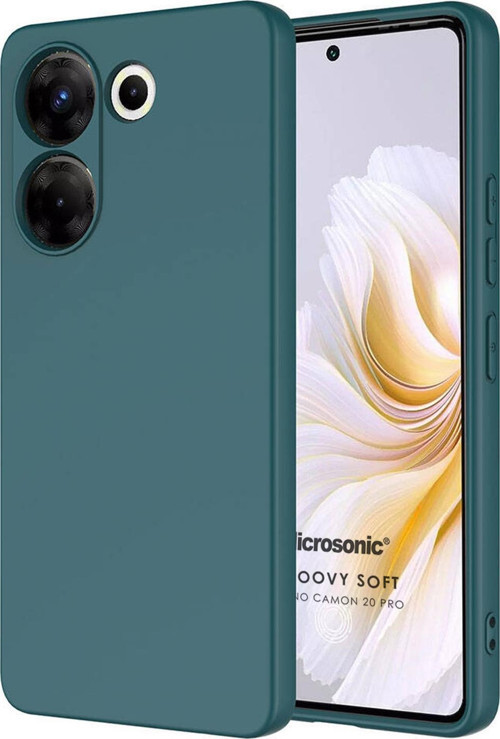 TECNO Camon 20 Pro 4G Kılıf Groovy Soft Koyu Yeşil