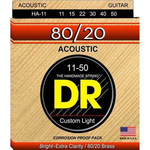 HA-11 Hi-Beam 80/20 Akustik Gitar Teli (Custom Light 11-50)