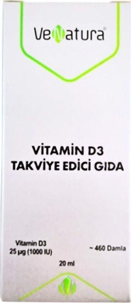 Vitamin D3 Takviye Edici Gıda 1000 IU 20 Damla