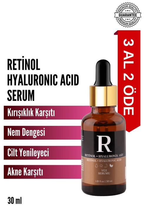 Retinol Içeren Leke Ve Kırışıklık Karşıtı, Aydınlatıcı Ve Nemlendirici Serum 30 ml