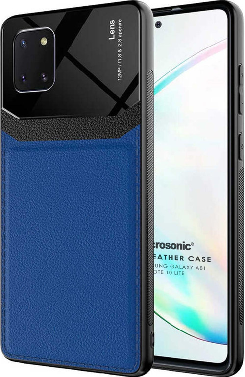 Samsung Galaxy Note 10 Lite Kılıf Uniq Leather Lacivert