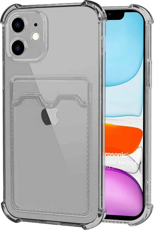 Apple iPhone 11 Card Slot Shock Kılıf Siyah