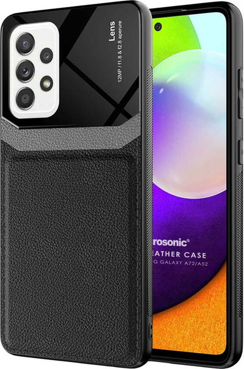 Samsung Galaxy A52 Kılıf Uniq Leather Siyah