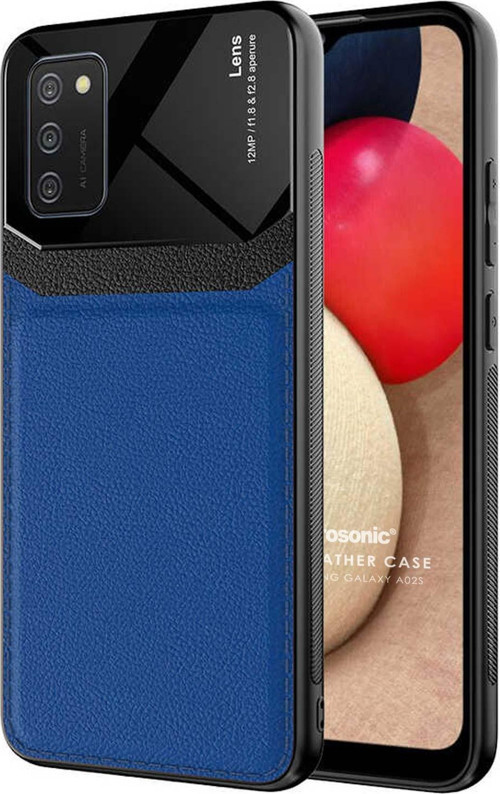 Samsung Galaxy A02s Kılıf Uniq Leather Lacivert