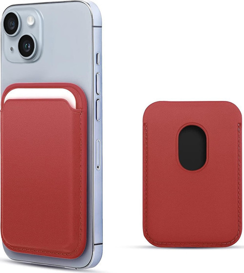 Apple iPhone 13 Mini Leather Wallet MagSafe Kırmızı