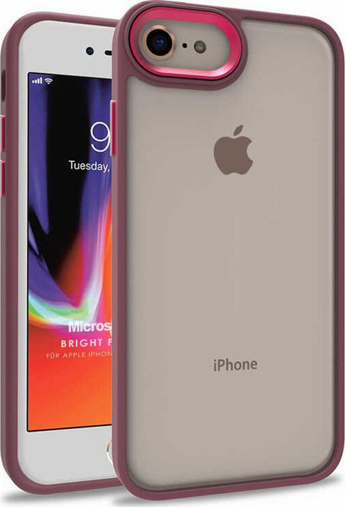 Apple iPhone 8 Kılıf Bright Planet Kırmızı