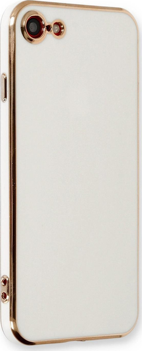 Apple iPhone SE 2020 Kılıf Olive Plated Beyaz