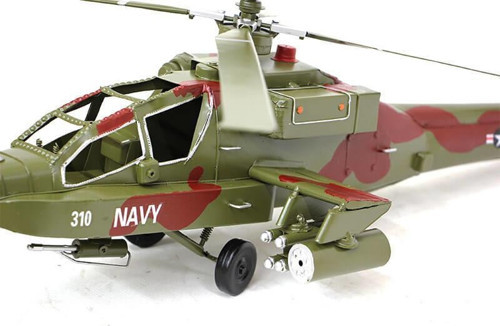 Dekoratif Metal Helikopter Vintage Ev Ofis Hediyelik