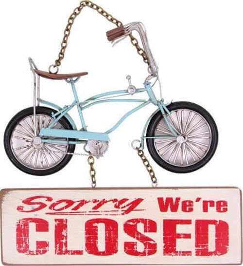 Dekoratif Metal Kapı Yazısı Bisiklet Dekoratif Ev Ofis Hediyelik