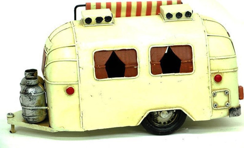 Dekoratif Metal Karavan Tenteli Vintage Biblo Hediyelik