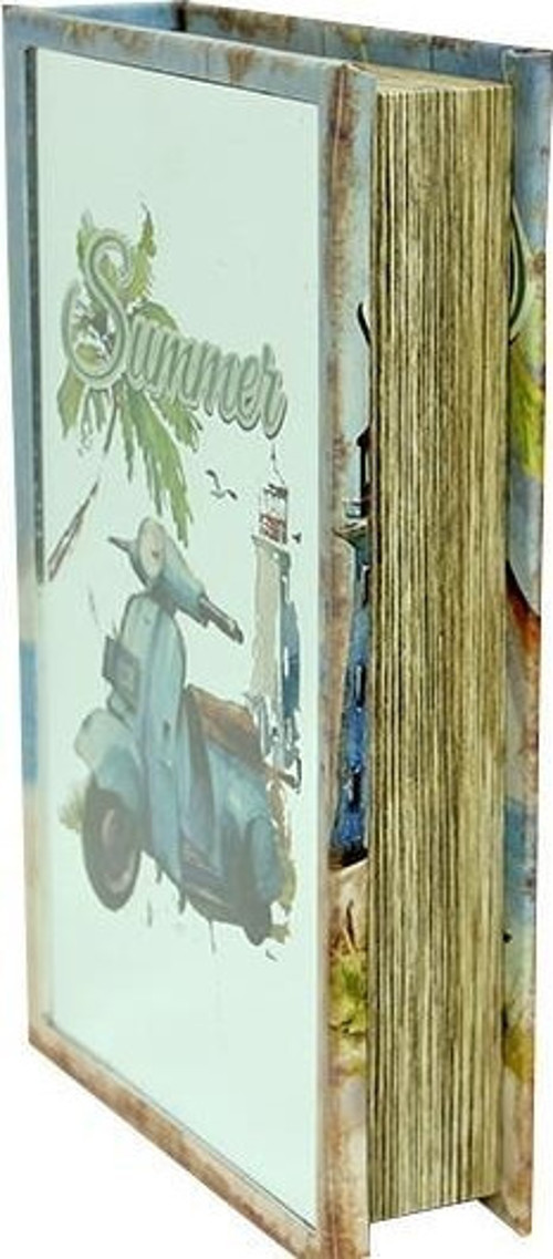 Kutu Kitap Aynalı Scooter Dekoratif Hediyelik