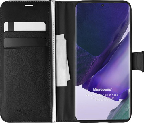 Samsung Galaxy Note 20 Ultra Kılıf Delux Leather Wallet Siyah