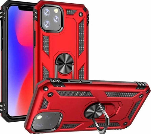 Apple Iphone 11 Pro Kılıf Yüzüklü Standlı Korumalı Tank Kapak