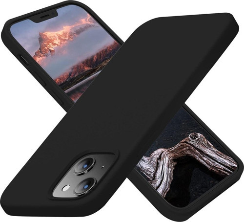 Apple Iphone 14 Plus Kılıf Içi Süet Korumalı Silikon Siyah Renk