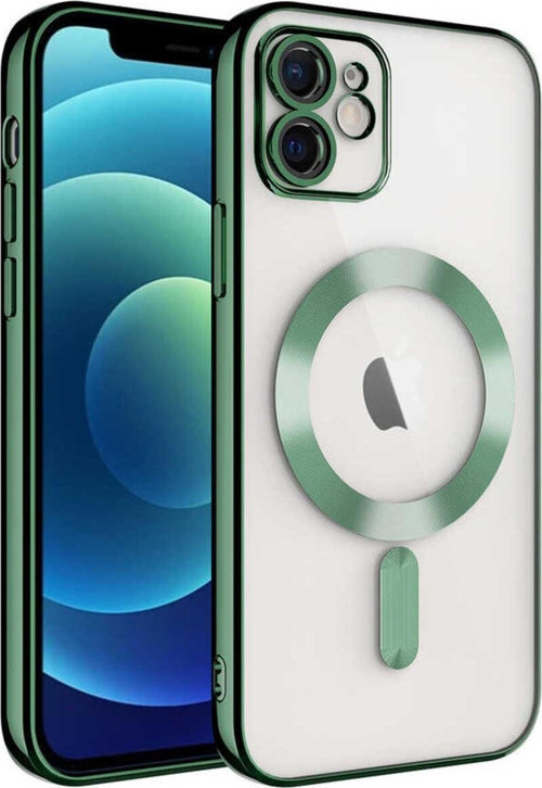 Apple iPhone 12 Kılıf Kamera Lens Korumalı Renkli Magsafe Şeffaf
