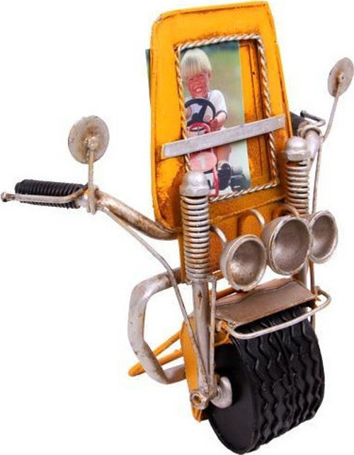 Dekoratif Metal Çerçeve Motosiklet Temalı Hediyelik
