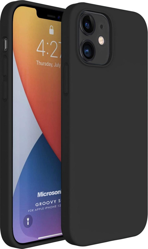 Apple iPhone 12 Kılıf Groovy Soft Siyah