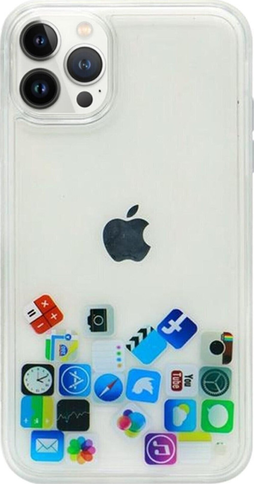 Apple Iphone 13 Pro Kılıf Düz (simsiz) Sulu Ios Ikon Silikon (facebook )