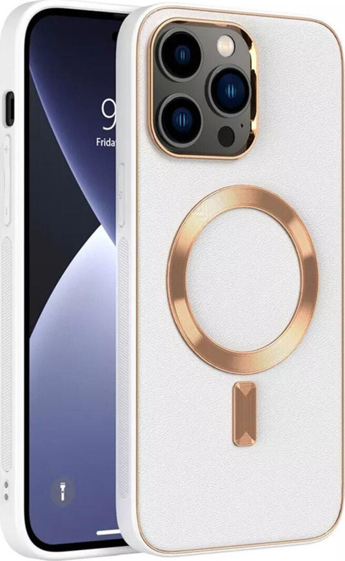 Apple Iphone 15 Plus Kılıf Magsafe Wireless Kablosuz Şarj Uyumlu Suni Deri Hibrit Kapak