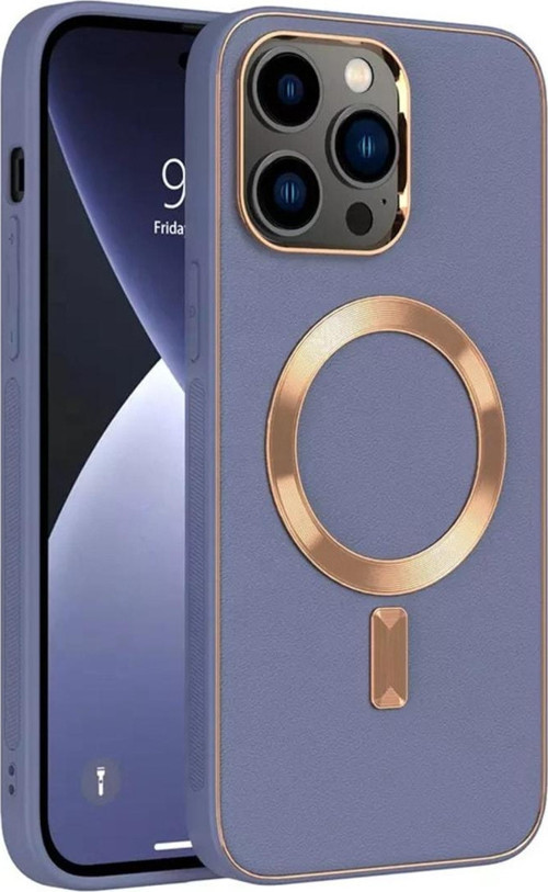 Apple Iphone 13 Pro Max Kılıf Magsafe Wireless Kablosuz Şarj Uyumlu Suni Deri Hibrit Kapak