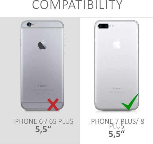 Apple iPhone 8 PLUS Kılıf Kamera Lens Korumalı Kenarları Renkli Gold Arkası Şeffaf Silikon