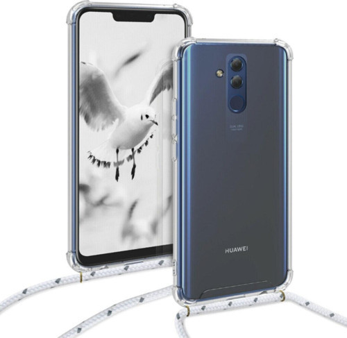 Huawei Mate 20 Lite Şeffaf Boyun Omuz Askılı Ipli Kordonlu Kılıf