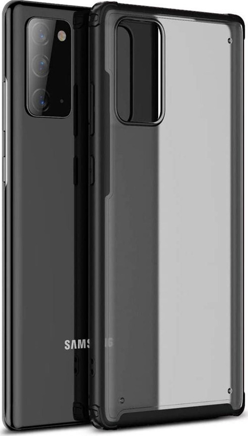 Samsung Galaxy Note 20 Kılıf Frosted Frame Siyah