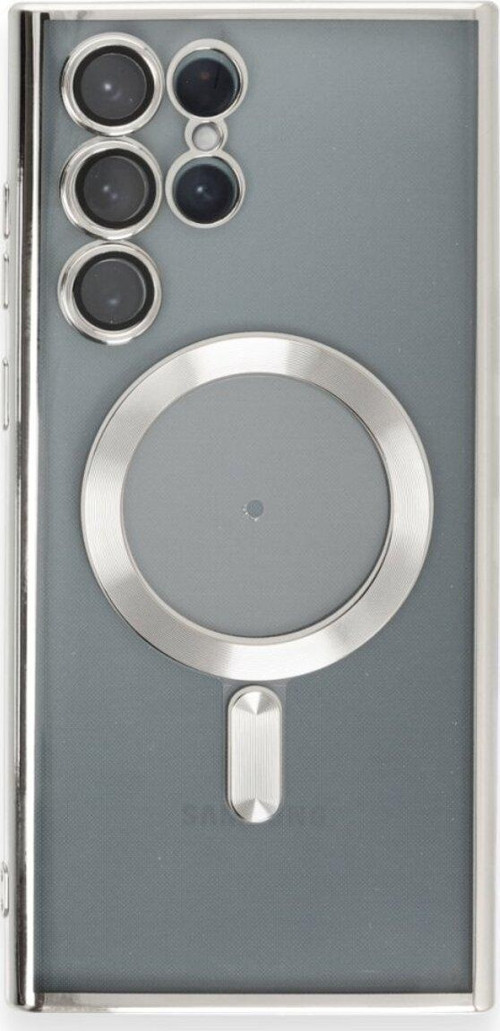 Samsun Galaxy S23 ULTRA Kılıf Kamera Lens Korumalı Renkli Magsafe Şeffaf Kapak