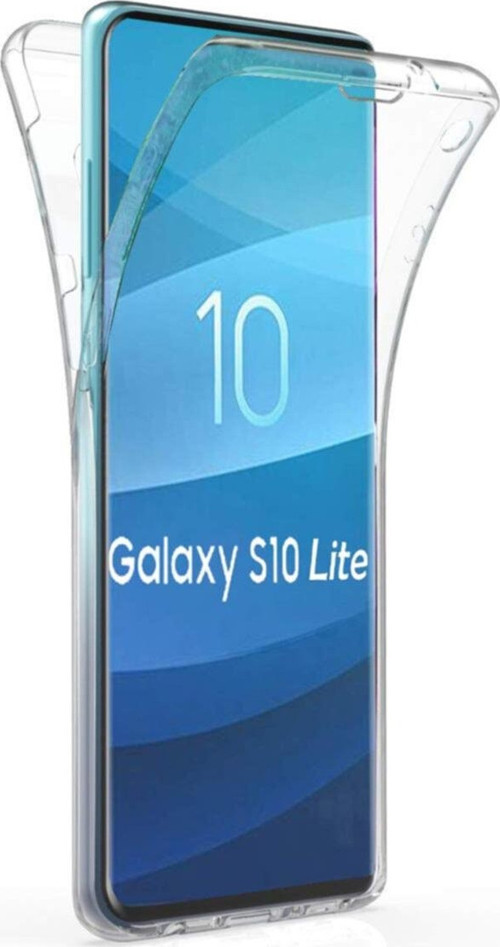 Samsung Galaxy S10e 360 Derece Kılıf Şeffaf Silikon Ön Arka