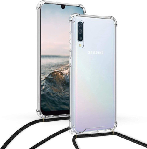 Samsung Galaxy A50 Şeffaf Boyun -omuz Askılı Kordon Ipli Kılıf