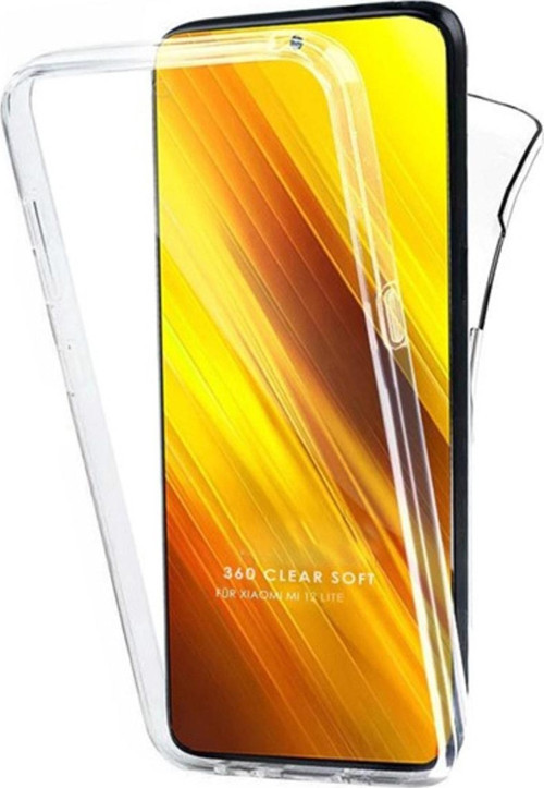 Xiaomi Mi 12 LiTE Kılıf Şeffaf 360 Ön Arka Korumalı Silikon