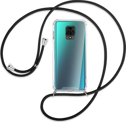Xiaomi Redmi Note 9 Pro Max Kılıf Boyun Omuz Askılı Ipli Anti Şok Köşe Korumalı Şeffaf Silikon