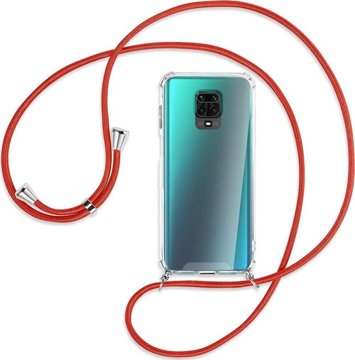 Xiaomi Redmi Note 9 Pro Max Kılıf Boyun Omuz Askılı Ipli Anti Şok Köşe Korumalı Şeffaf Silikon