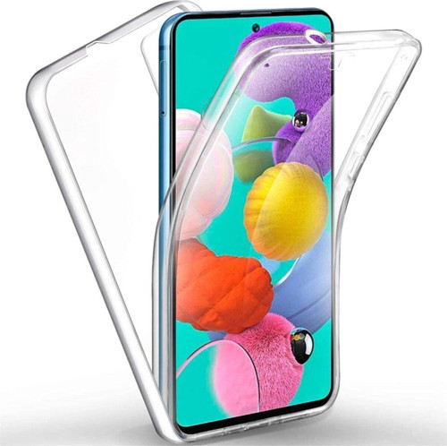 Samsung Galaxy A72 360 Kılıf Şeffaf Ön Arka Korumalı Silikon